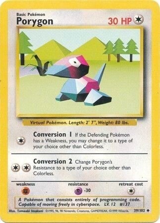 Porygon Card Front