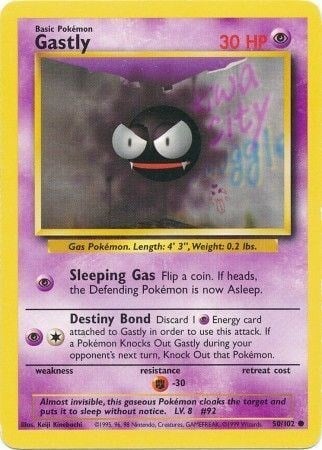 Gastly Card Front