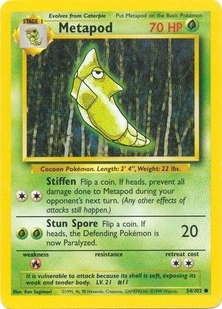 Metapod Card Front