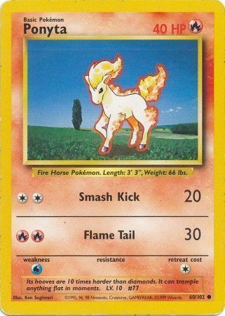 Ponyta [Smash Kick | Flame Tail] Card Front