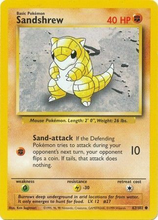 Sandshrew Card Front