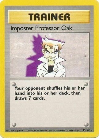 Professor Oak, l'impostore Card Front