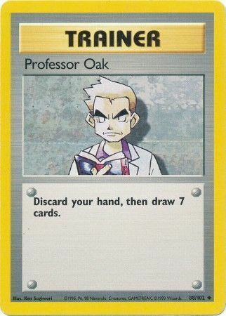 Professor Oak Card Front