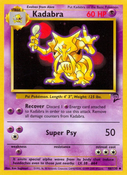 Kadabra Card Front