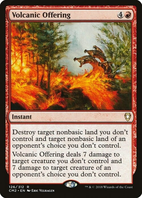 Volcanic Offering Card Front