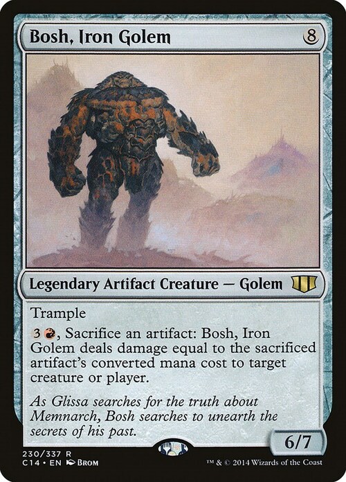 Bosh, Iron Golem Card Front