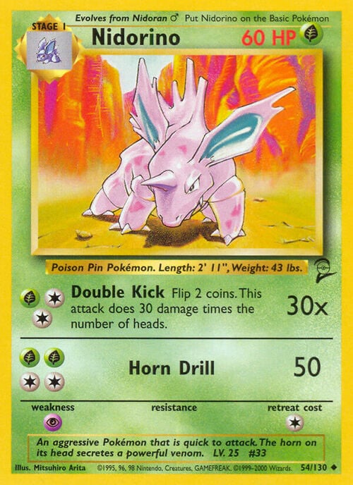 Nidorino Card Front