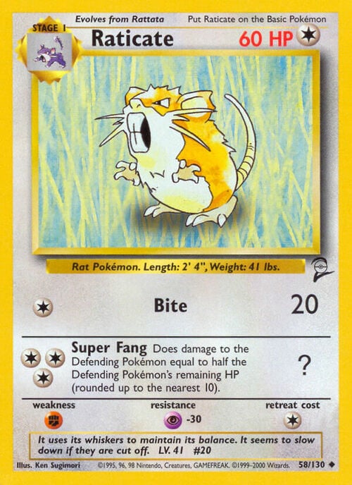 Raticate Card Front