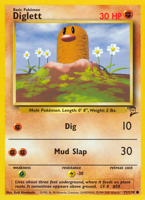 Diglett Card Front