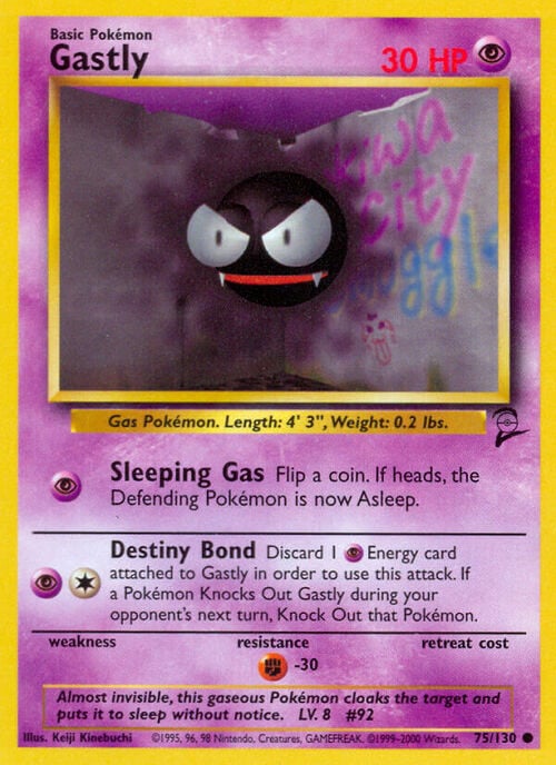 Gastly Card Front