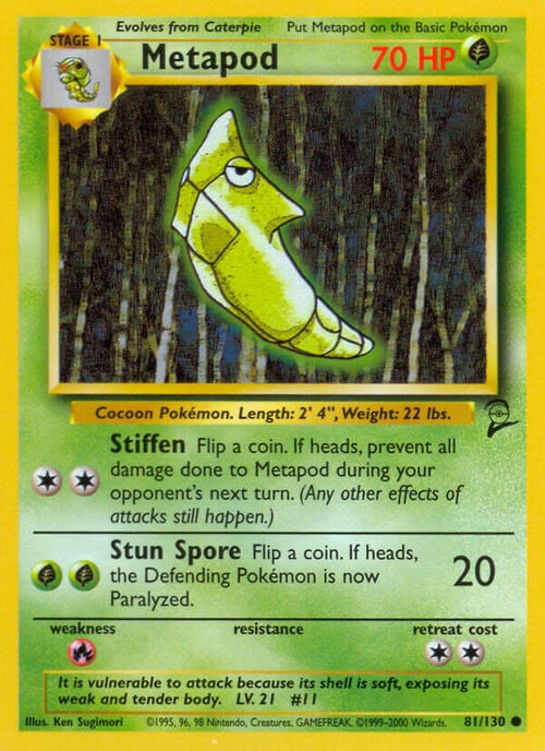 Metapod Card Front