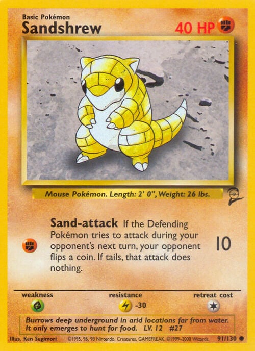 Sandshrew Card Front