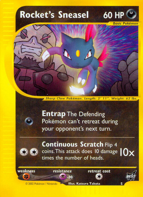 Rocket's Sneasel Card Front