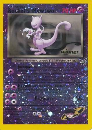 Rocket's Mewtwo Card Front