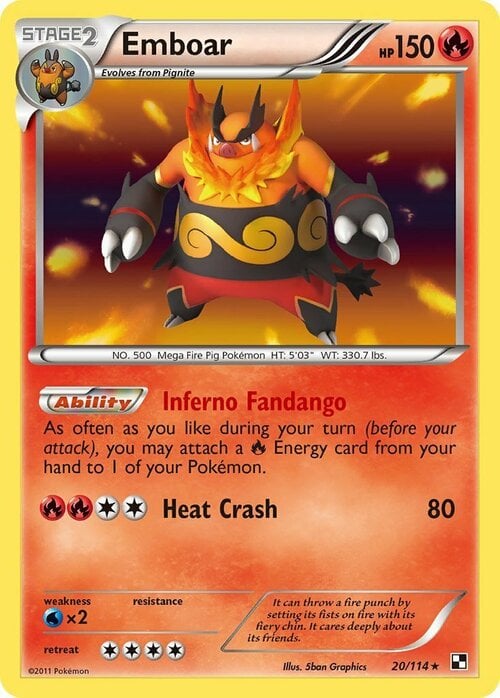 Emboar Card Front