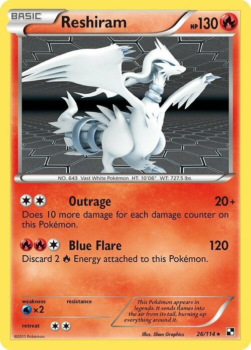 Reshiram Card Front