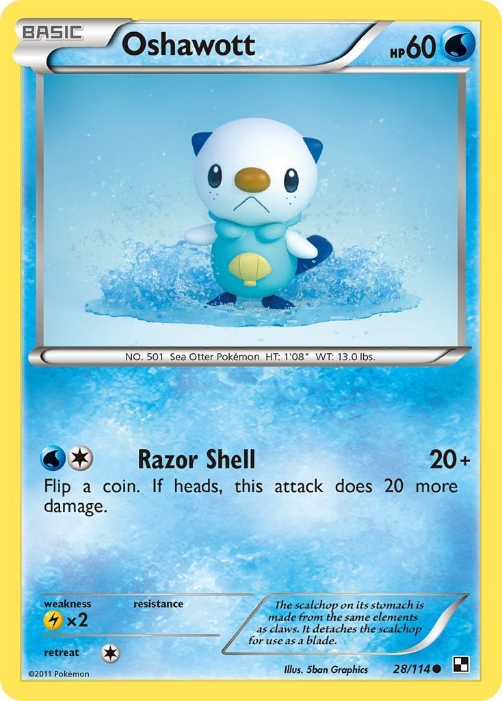 Oshawott [Razor Shell] Black & White | Pokémon | CardTrader