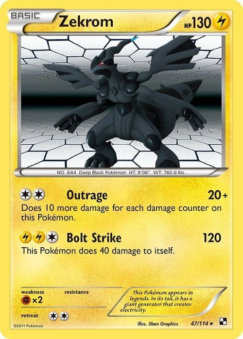 Zekrom Card Front