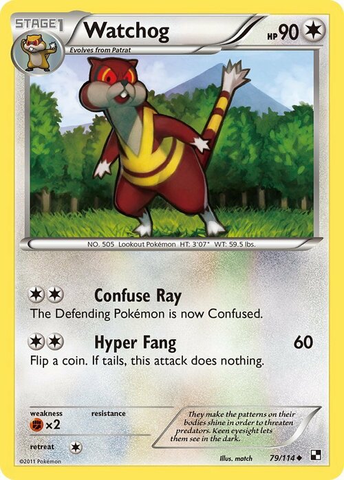 Watchog [Confuse Ray | Hyper Fang] Card Front