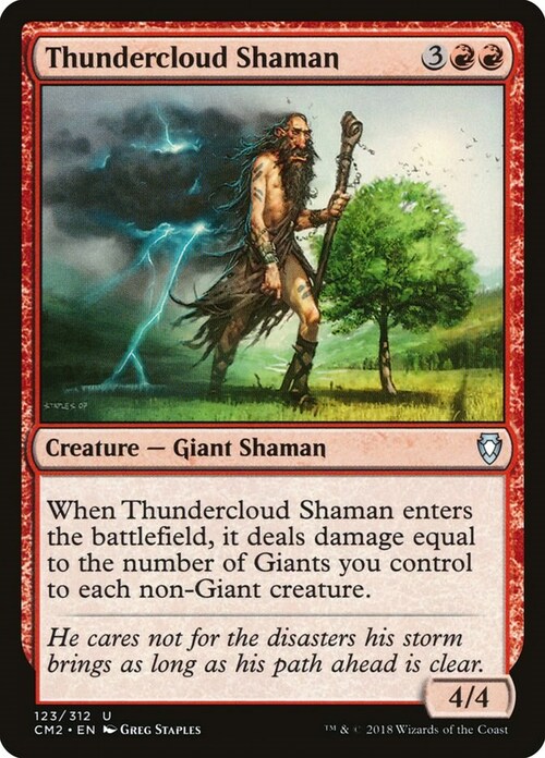 Thundercloud Shaman Card Front