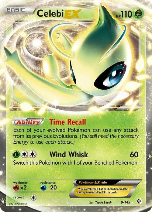 Celebi EX [Time Recall | Wind Whisk] Card Front