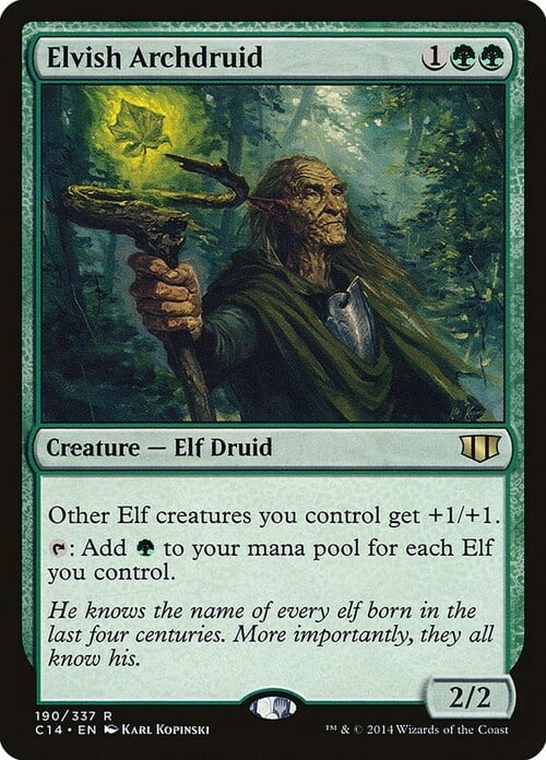 Elvish Archdruid Card Front