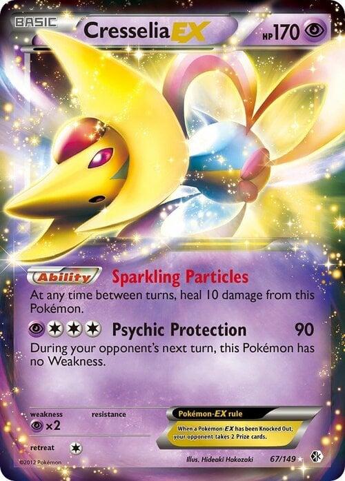 Cresselia EX [Sparkling Particles | Psychic Protection] Card Front