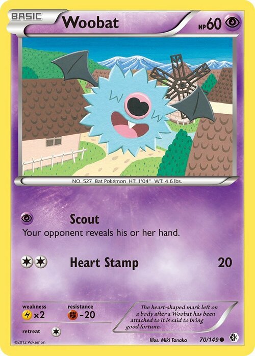 Woobat Card Front