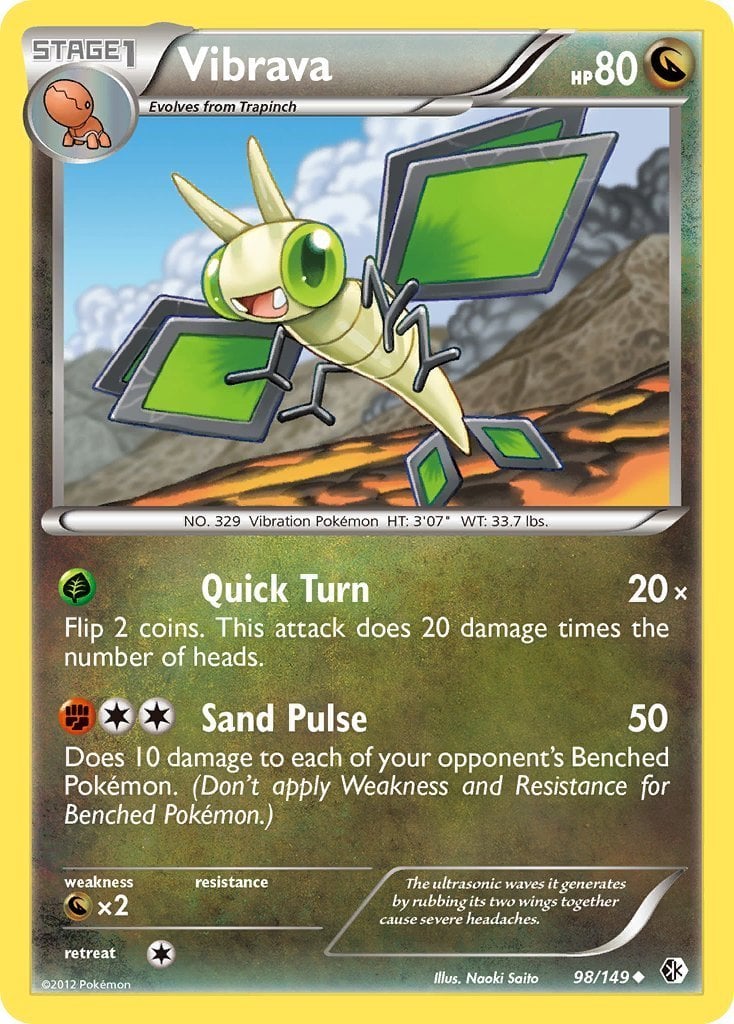 pokemon vibrava card Vintage Uncommon - ex Holon Phantoms Non-Holo 54/110 Placeholder Image Provided Vibrava Boundaries Crossed | Pokmon