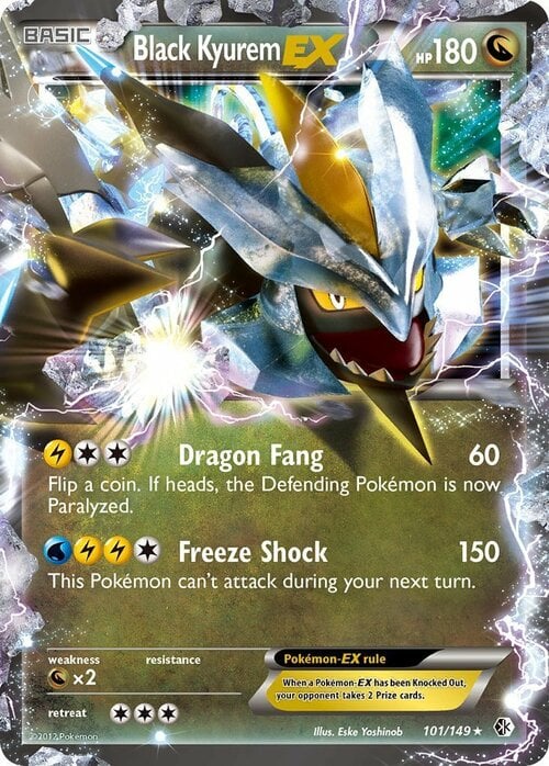 Black Kyurem EX Card Front