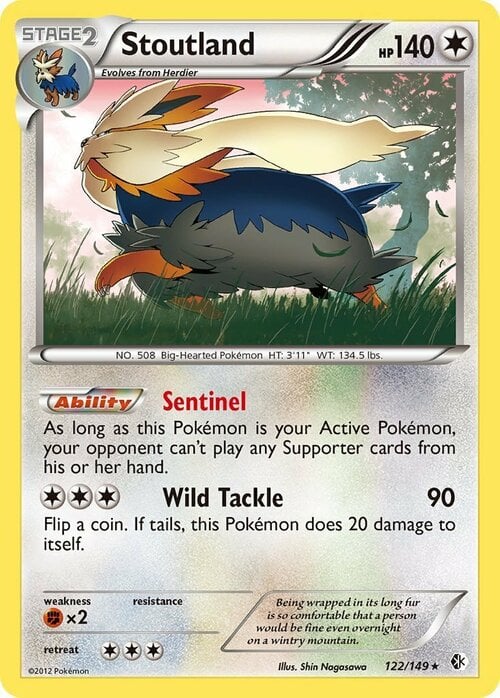 Stoutland Card Front