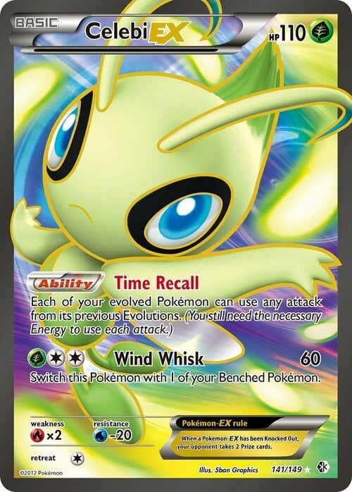 Celebi EX [Time Recall | Wind Whisk] Frente