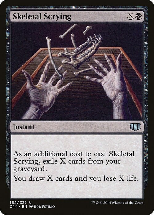 Skeletal Scrying Card Front