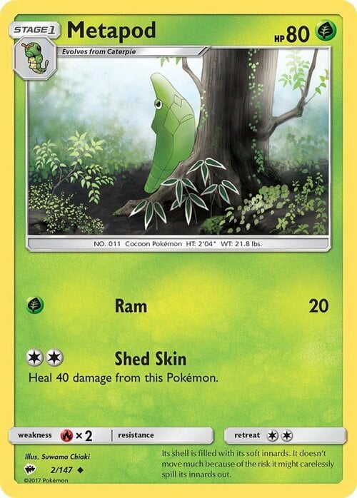 Metapod [Ram | Shed Skin] Card Front