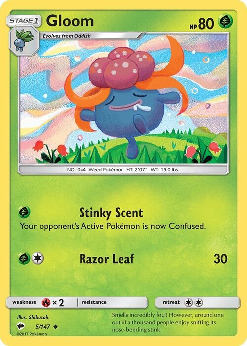 Gloom [Stinky Scent | Razor Leaf] Card Front
