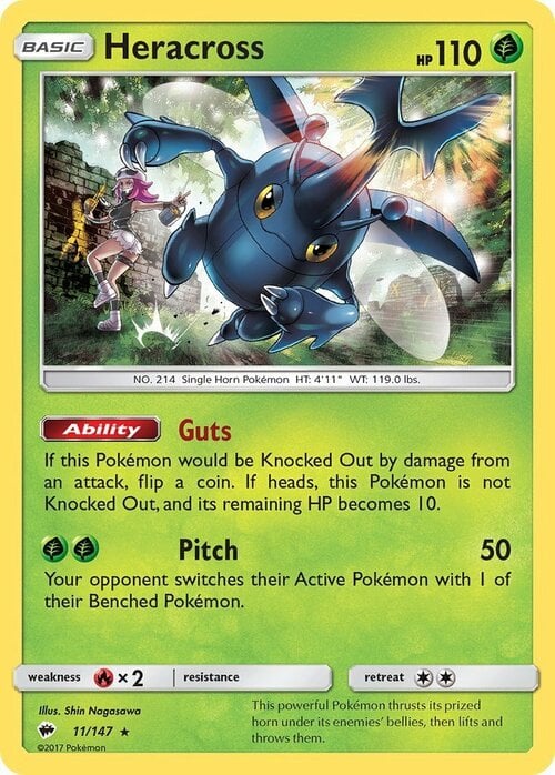 Heracross [Guts | Pitch] Card Front
