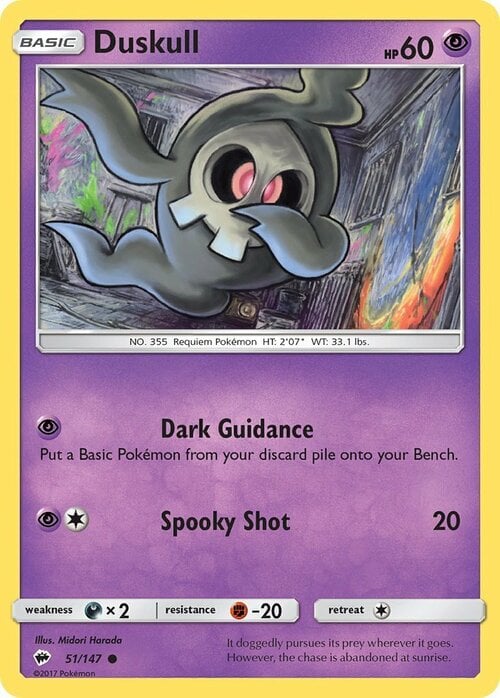 Duskull Card Front
