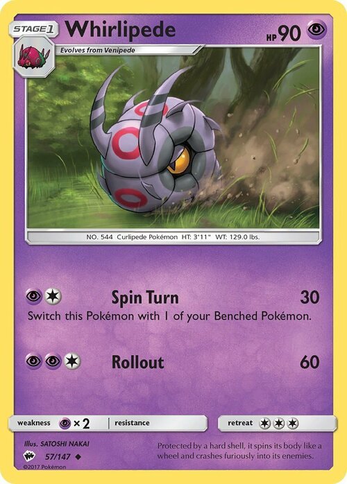 Whirlipede [Spin Turn | Rollout] Card Front