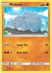 Rhyhorn [Lunge Out | Horn Drill]