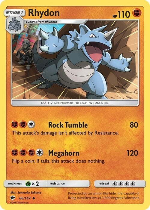 Rhydon [Rock Tumble | Megahorn] Card Front