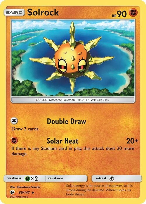 Solrock [Double Draw | Solar Heat] Card Front