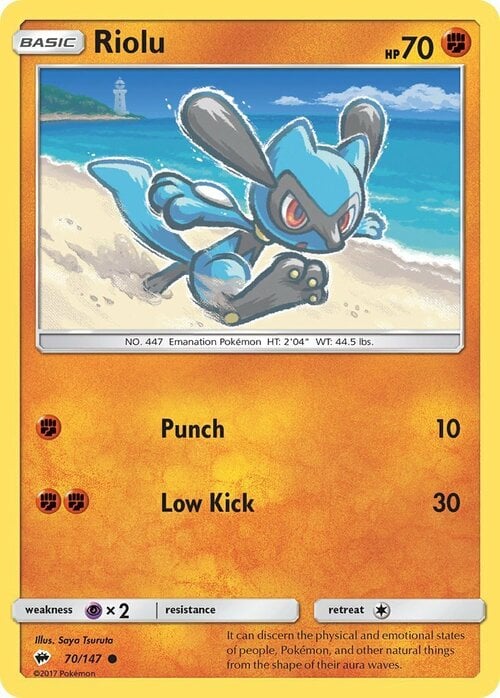 Riolu [Punch | Low Kick] Card Front