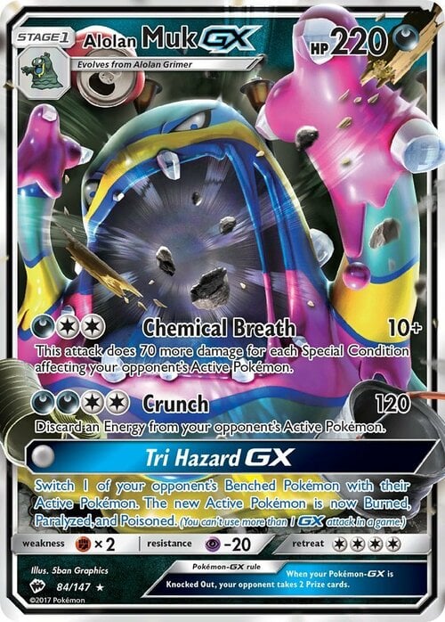 Alolan Muk GX Card Front
