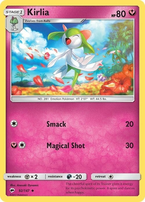 Kirlia [Smack | Magical Shot] Card Front