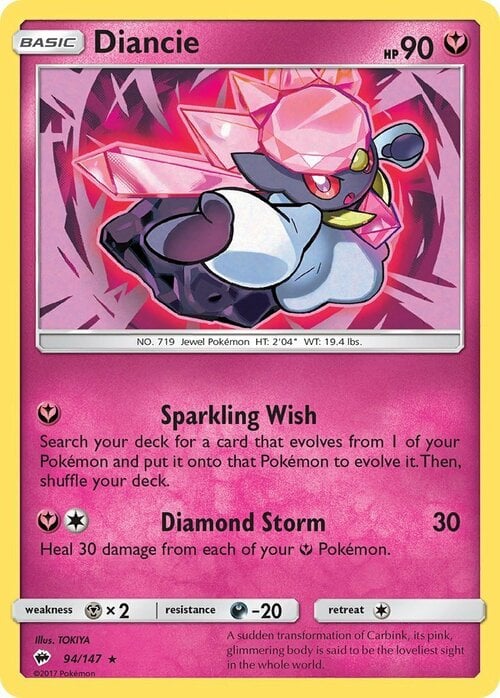 Diancie Card Front
