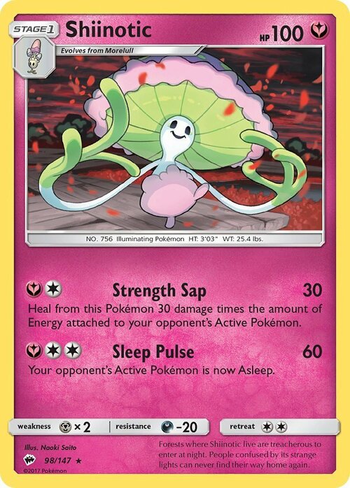 Shiinotic [Strength Sap | Sleep Pulse] Card Front