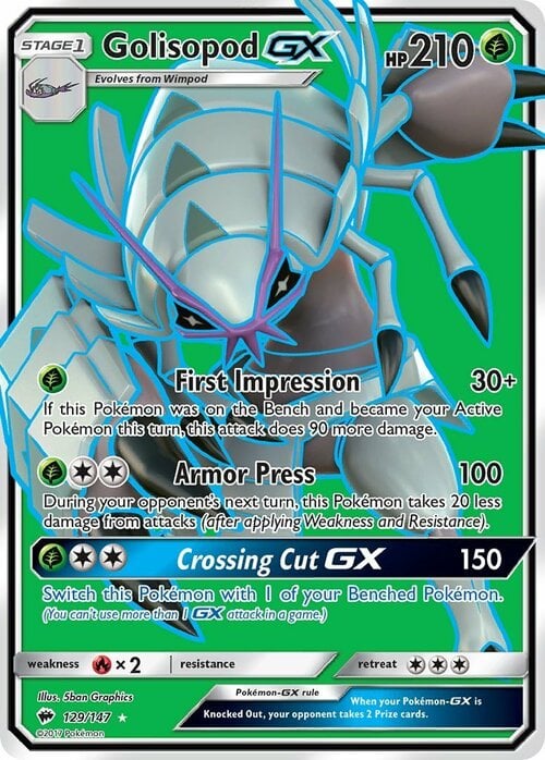 Golisopod GX Card Front