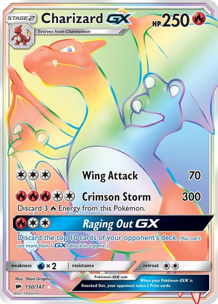pokemon cards charizard gx hyper rare Charizard GX