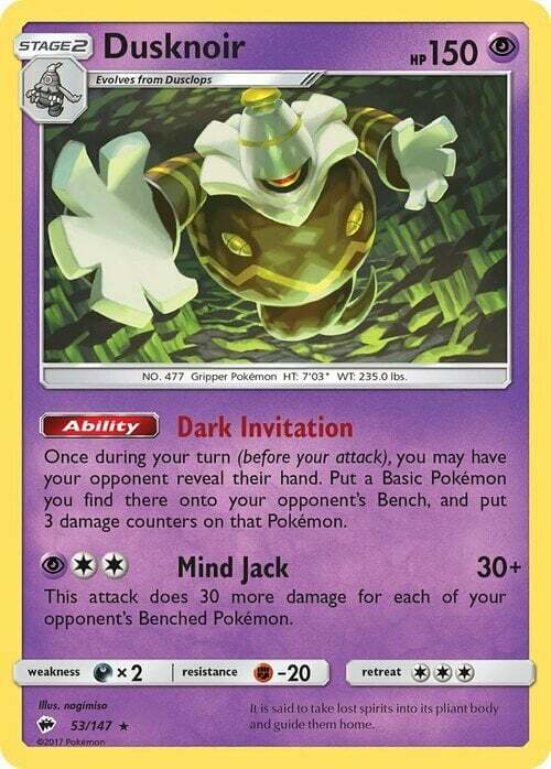 Dusknoir Card Front
