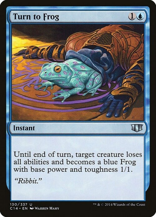 Turn to Frog Card Front